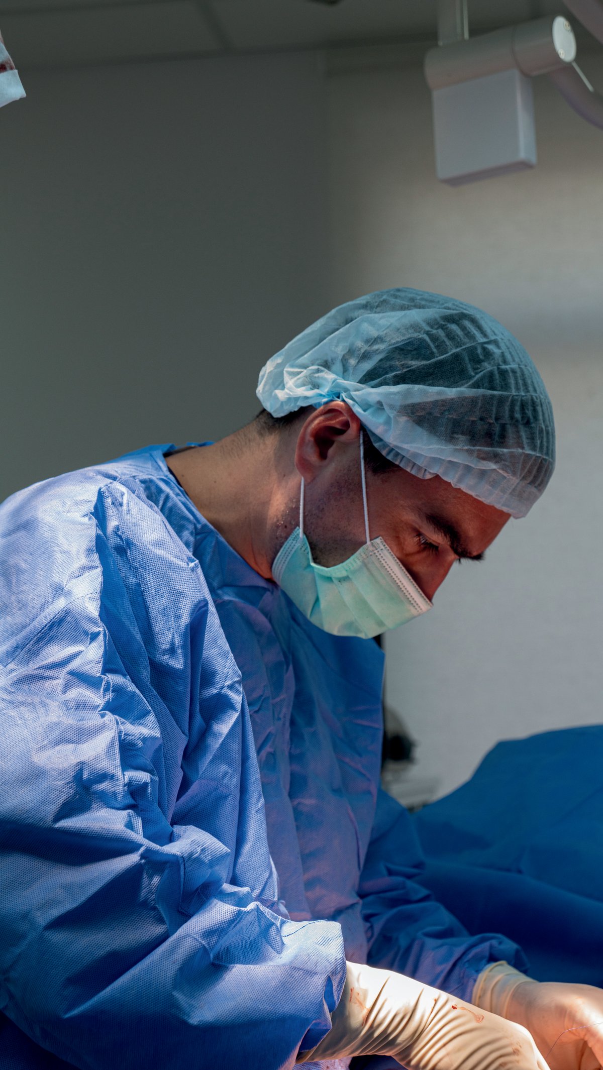 Ophthalmic surgeon in the operating theatre